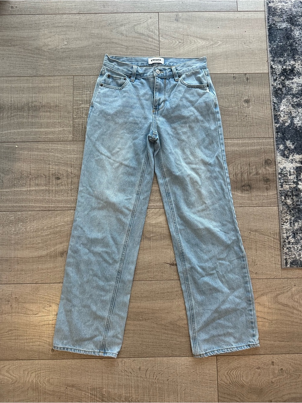 Light Wash Denim “Low-rise Straight”Women's Jeans
